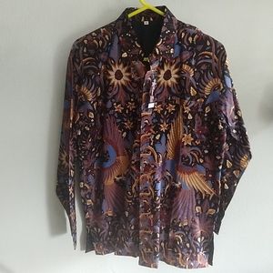 COPY - Men's Batik print buttown-down